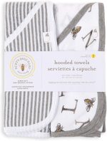 Burt's Bees Baby - Hooded Towels， Absorbent Knit Terry， Super Soft Single Ply， 100% Organic Cotton (Little Ducks， 2-Pack)，2 Count(Pack of 1) - Image 2